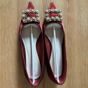 Wedding Bride Red Shoes